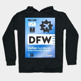 DFW Dallas airport tag Hoodie